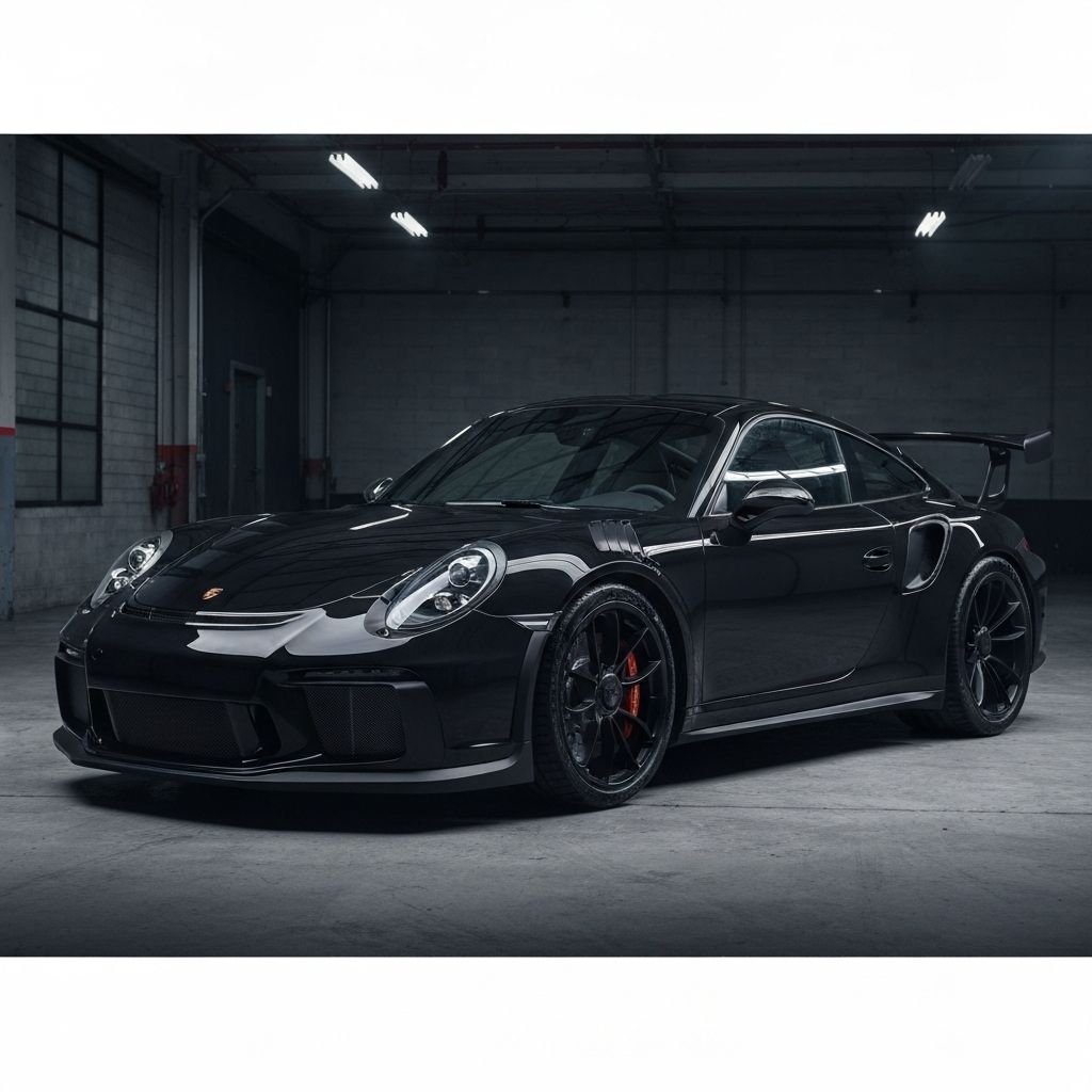 Luxury car with pristine detailing